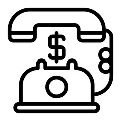 phone call line icon