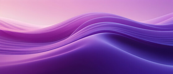 Dreamy Violet Hues. Ethereal Purple Waves. Soft Gradient Flow. Background illustration - obrazy, fototapety, plakaty