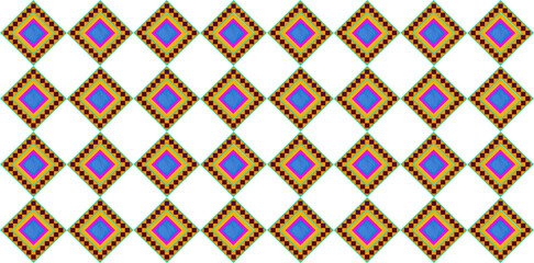 seamless colorful Plasticine border background art shape  square