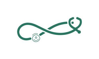 stethoscope logo, medical logo	