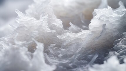 Fototapeta na wymiar Microscopic view of salt mineral. Texture, Background ,Wallpaper design. Generative Ai