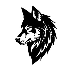  SVG Wolf Head Vector Illustration Decorative Design