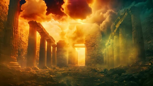 Enigmatic Encounter: The Eternal Duel of Light and Shadow. Generative ai