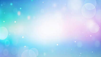 Blue Sky Glow: Abstract Bokeh Background with Bright Lights 