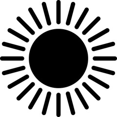 Set of sun icons - vector