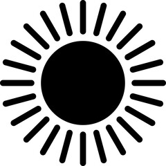 Set of sun icons - vector