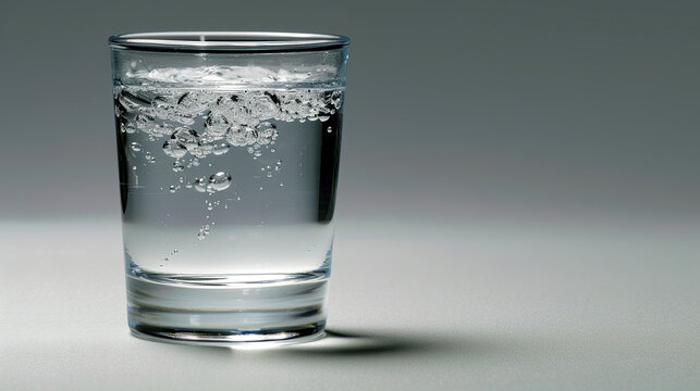 A glass brims with clear, clean water, a refreshing symbol of hydration.