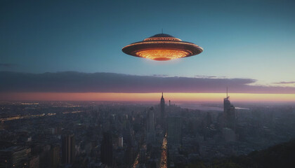 alien invasions. World UFO Day. aliens among humans. The arrival of an alien ship to earth. people noticed UFOs in their city. flying saucer in the city