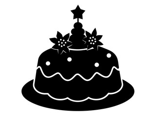 cake isolated on white