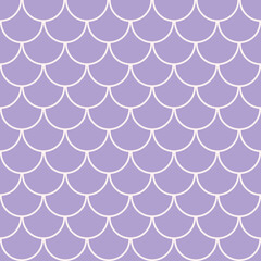 Fish scale seamless pattern. Square fish scale swatch texture or background.Purple mesh. Mermaid pattern or decor element. Fish skin or Mermaid tail texture