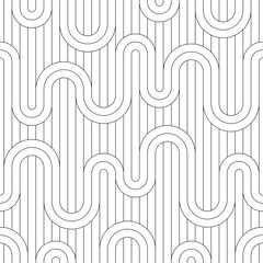 Vector seamless texture. Modern geometric background. A mesh of fine threads.  - 773206352