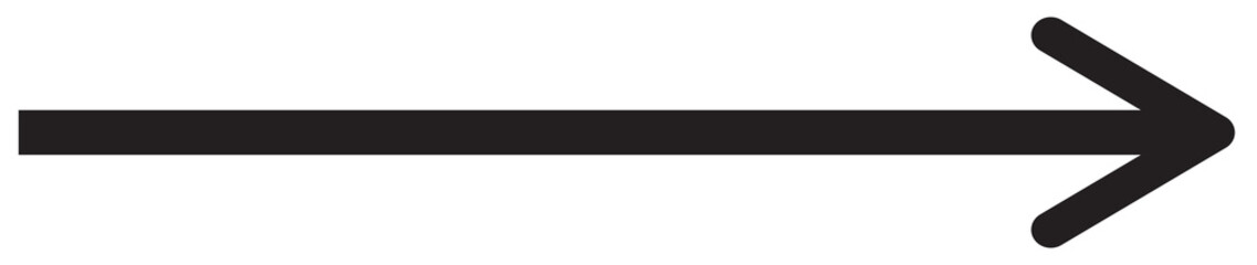 Obraz premium Arrow icon. Black arrow pointing to the right. Black direction pointer. 