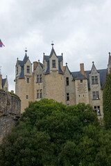 Fototapeta na wymiar Tours du château de Montreuil-Bellay dans le Maine-etLoire - France