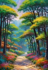 Beautiful Painting of Japan