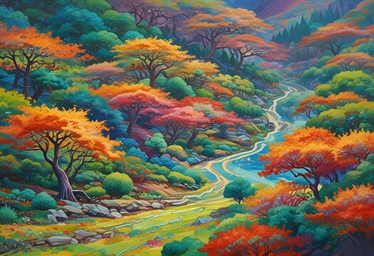 Beautiful Painting of Japan