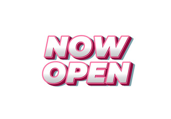Now open. Text effect in 3d look with eye catching colors