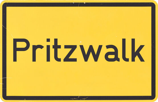 Ortsschild Pritzwalk