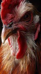 Fotobehang Portret na bardzo starego kurczaka © Kumulugma