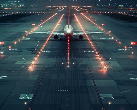 An airport's tarmac alarm system, alerting ground personnel to runway incursions and ensuring flight safety
