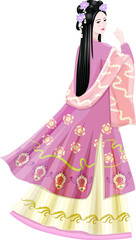 beautiful asian young girl in traditional costume hanfu. chinese - 773219365