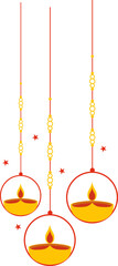 Hanging Diwali Lamp Decoration 