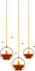 Hanging Diwali Lamp Decoration 