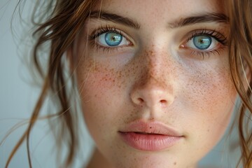 Natural beauty: young female with no make up
