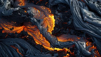  Molten lava texture creating a dynamic pattern © Postproduction