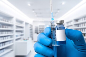 vaccine in a vial, treatment of infection prevention - 773228747