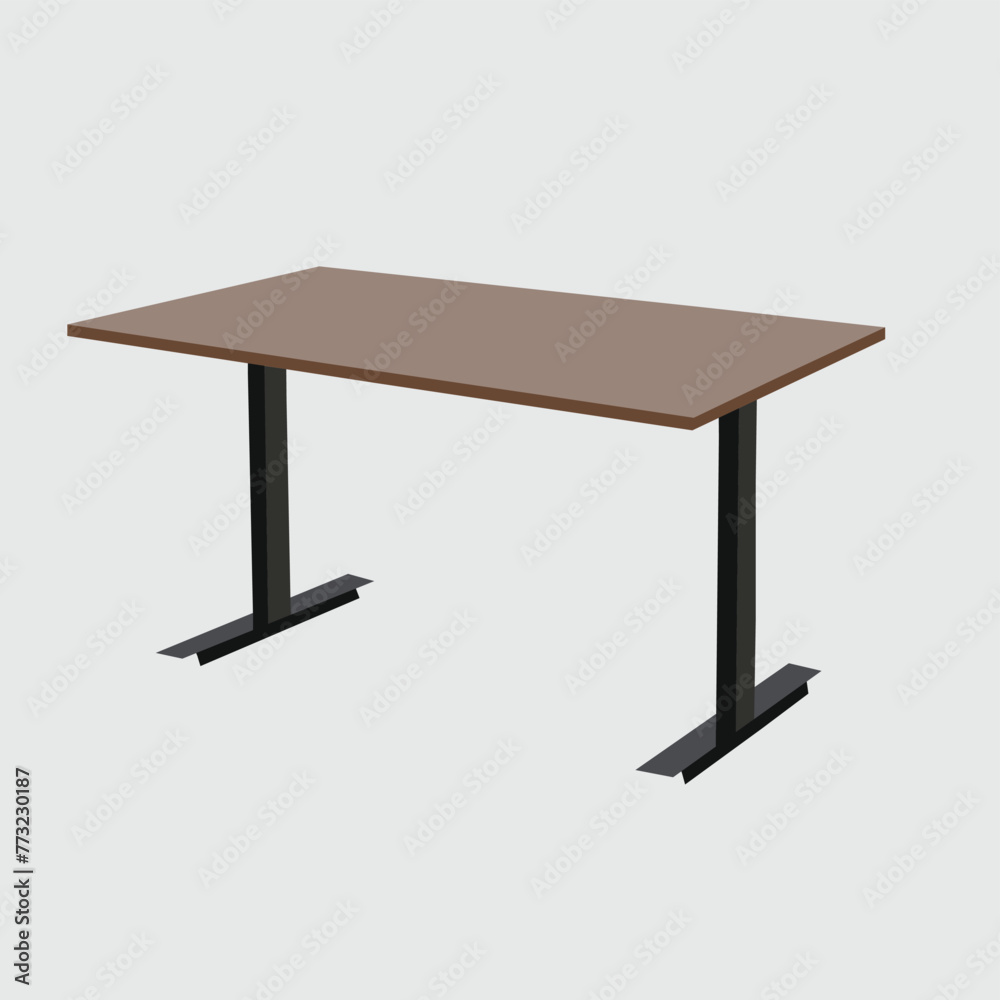 Sticker simple two stand table