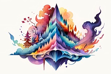 Mystic Peaks: Colorful Abstract Mountain Art.
A captivating abstract that mirrors vibrant mountain peaks, perfect for creative inspiration and atmospheric decor.