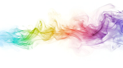 abstract colorful background with paint splashes, Moving the color smoke on a white background 
