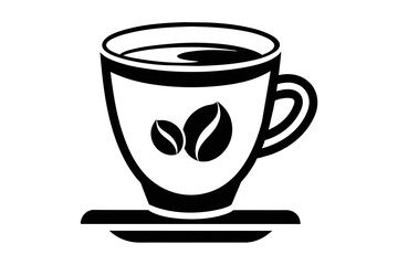 Coffee Cup Icon on white a bckground