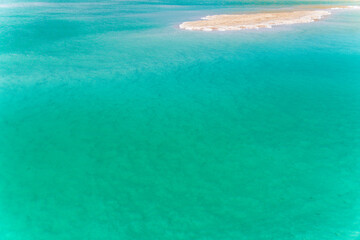 Turquoise salt lake, beautiful emerald, Siwa Oasis, Libyan Desert, Egypt