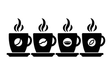 Coffee Cup Icon on white a bckground