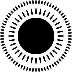 Sun icon vector