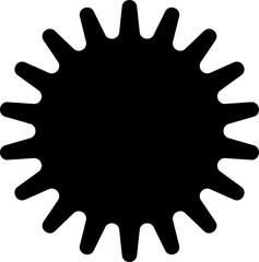 Sun icon vector