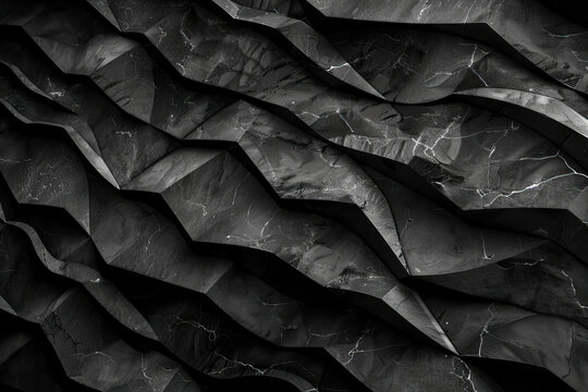 Abstract background of grey stone wall, wavy lines, chaotic fluid movement