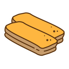 Old Beijing snacks colored icon pack