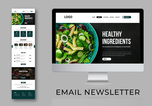 Food Email News Letter Layout