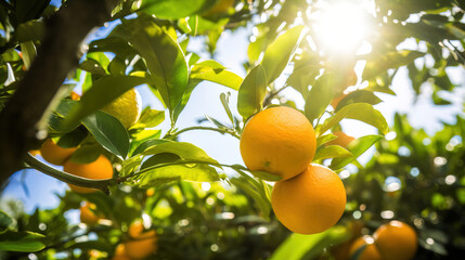 oranges on tree..