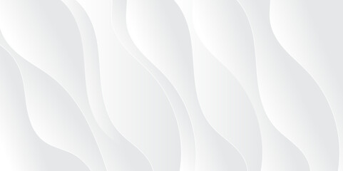 Abstract white and light gray wave modern soft luxury texture with smooth and clean vector subtle background illustration.	