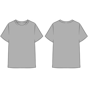 gray tshirt mockup illustration
