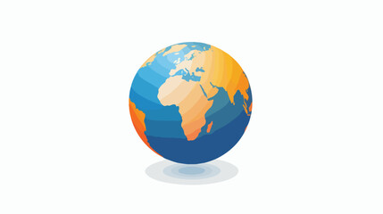Globe Logo Design Template I flat vector isolated on