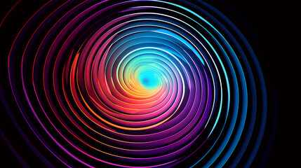 Abstract spiral concentric circle pattern