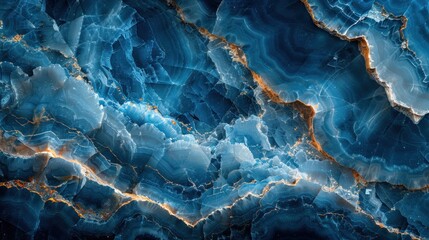 Blue marble wavy background texture - obrazy, fototapety, plakaty