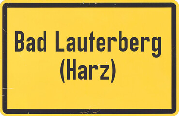 Ortsschild Bad Lauterberg im Harz