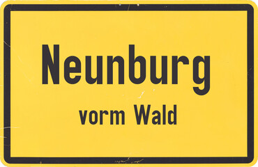 Ortsschild Neunburg vorm Wald