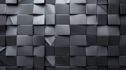 A pattern with 3D cubes. Abstract mosaic of white squares