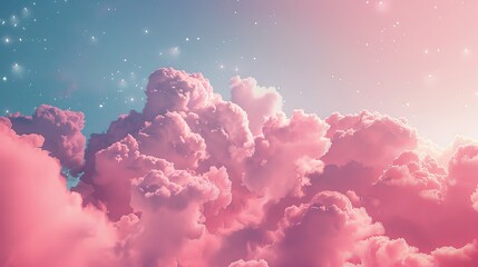 Sky Filled With Clouds and Stars
